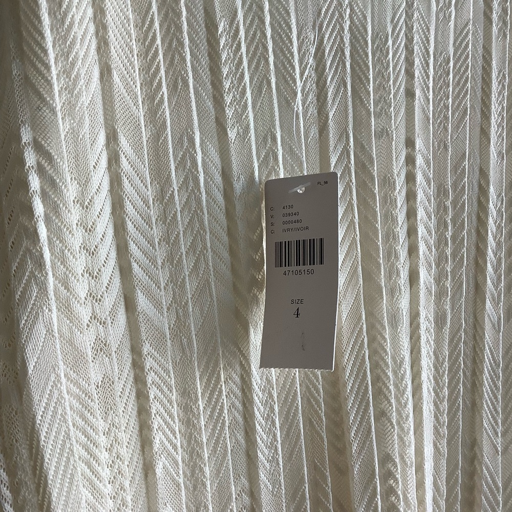 Anthropologie Cream Sleeveless Dress - Picture 8 of 8